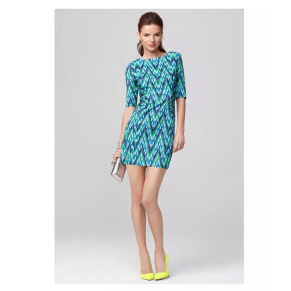 Milly - Carina Three Quarter Sleeve Dress -Size 2. MSRP $375 - Picture 7 of 7